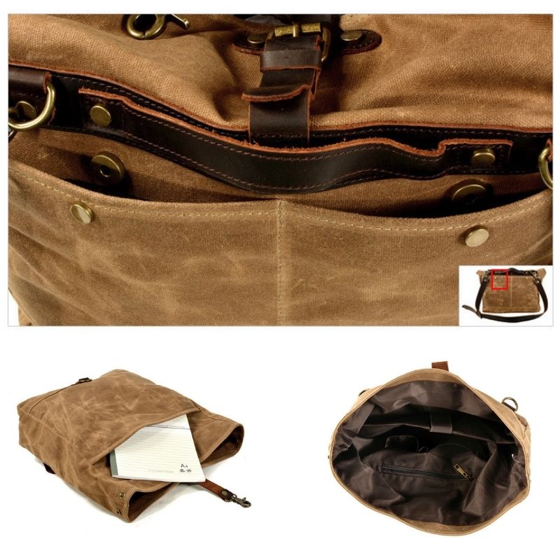 Vintage Męski Plecak Motocyklo – Leather Backpack Vintage recenzja i cena